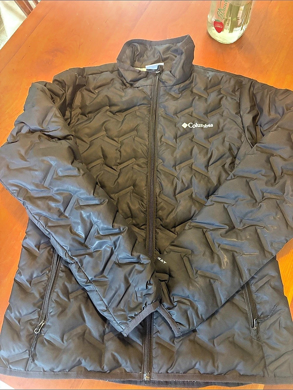 Columbia Men's Black Puffer Jacket Size Medium Like New